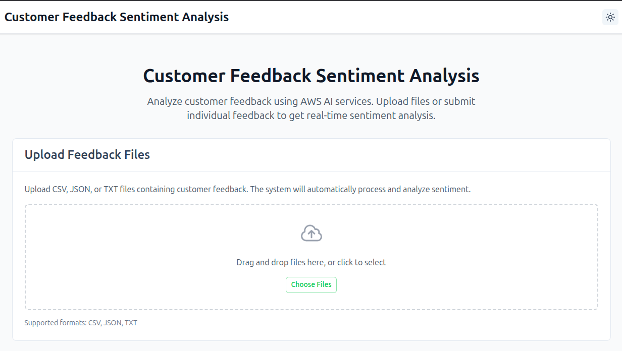 AWS Sentiment Analysis System